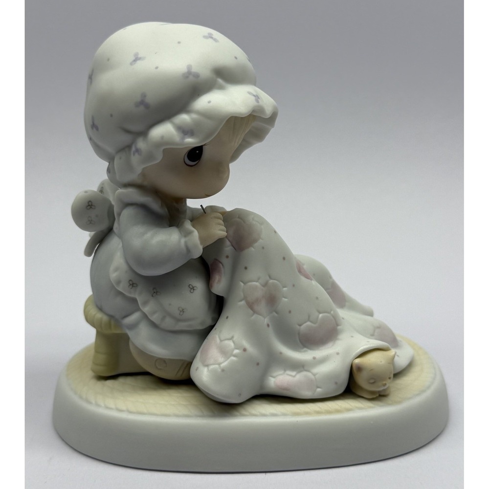 1984 Precious Moments Porcelain Figurine Love Covers All 12009 Samuel J. Butcher